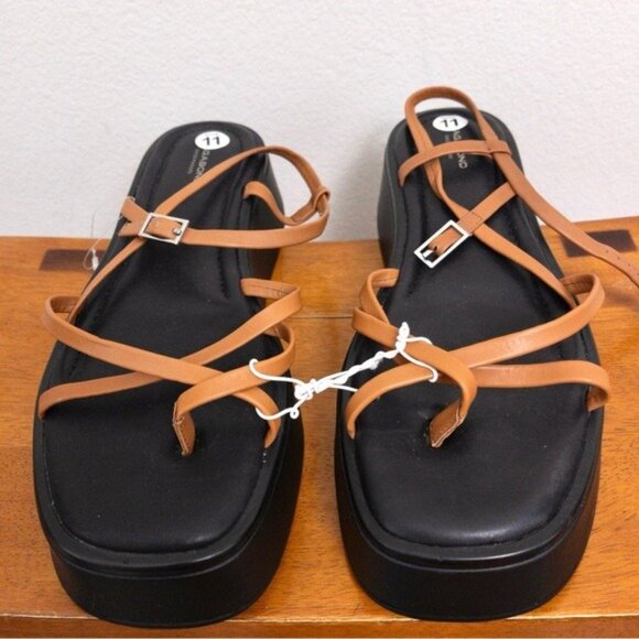 NWT Vagabond Courtney Strappy Leather Flatform Sandal 41 Cognac Platform 11 - Picture 11 of 13
